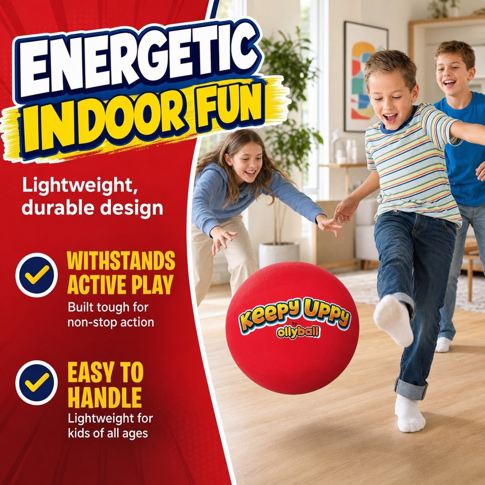 The Official Keepy Uppy® Ball by Ollyball 12" Award Winning & Utility Patented Indoor Play Ball